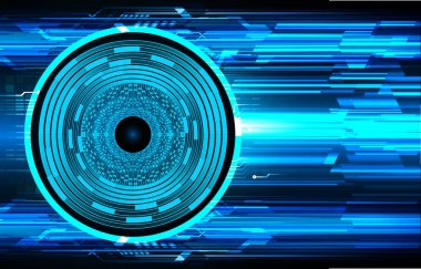 göz siber devre gelecekteki teknoloji konsepti