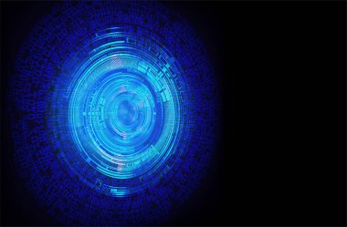 göz siber devre gelecekteki teknoloji konsepti