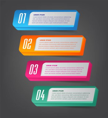 Web sitesi, bilgisayar grafiği, teknoloji ve internet için renkli modern metin kutusu şablonu, afiş