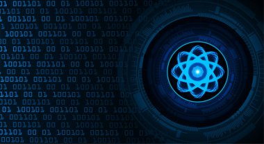 İkili kod ve teknolojiyle soyut arkaplan