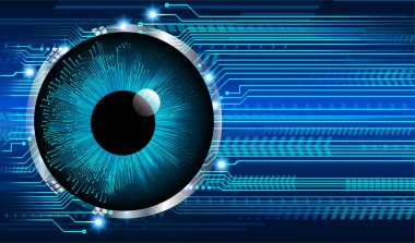 göz siber devre gelecekteki teknoloji konsepti
