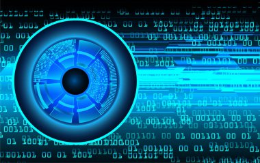 göz siber devre gelecekteki teknoloji konsepti