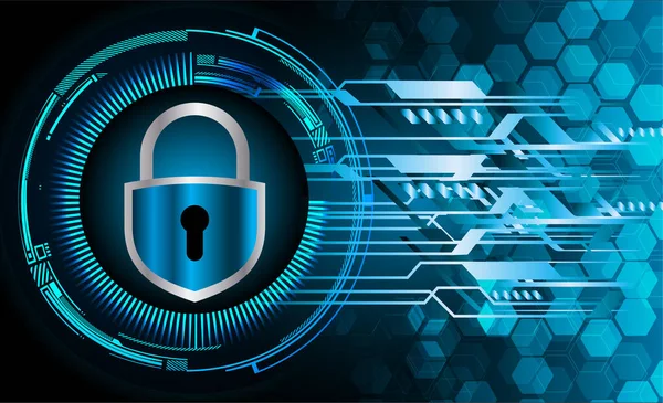Sayısal arkaplan ve siber güvenlik konusunda kapatılmış asma kilit
