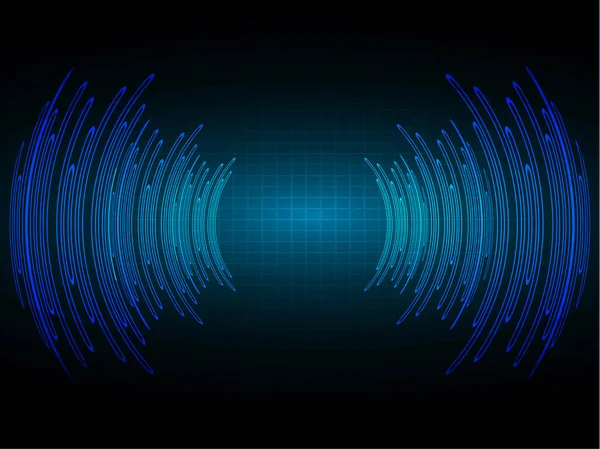 Oog Cyber Circuit Toekomstige Technologie Concept Achtergrond — Stockvector