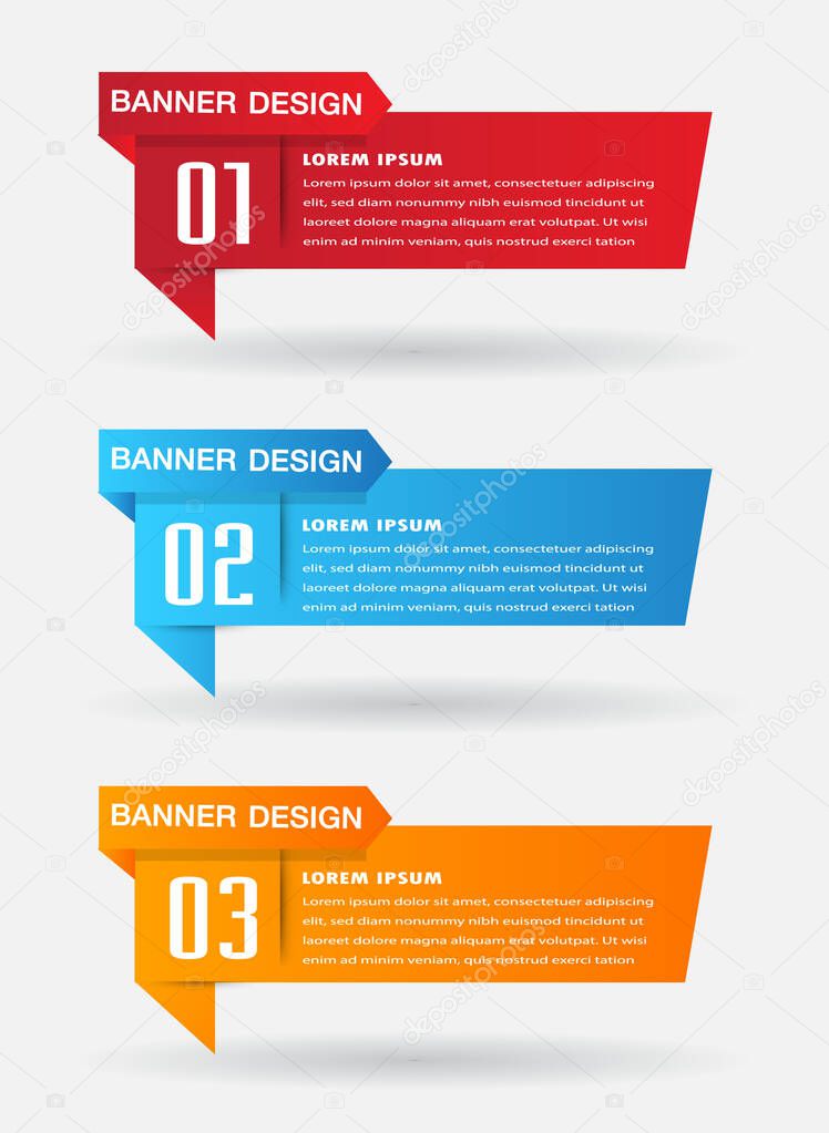 colorful modern text box template for website, computer graphic, technology and internet, banner