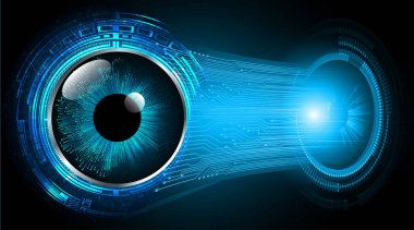 göz siber devre gelecekteki teknoloji konsepti