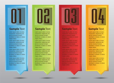 Web sitesi, bilgisayar grafiği, teknoloji ve internet için renkli modern metin kutusu şablonu, afiş