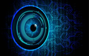 göz siber devre gelecekteki teknoloji konsepti