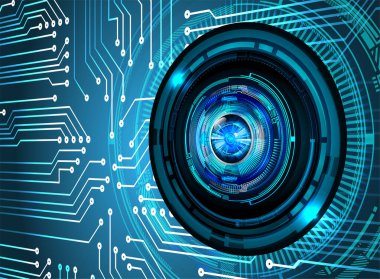 göz siber devre gelecekteki teknoloji konsepti