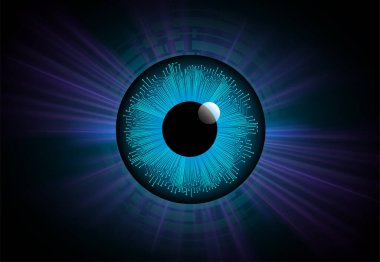 göz siber devre gelecekteki teknoloji konsepti