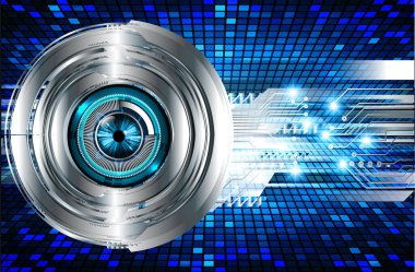 göz siber devre gelecekteki teknoloji konsepti