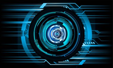 göz siber devre gelecekteki teknoloji konsepti