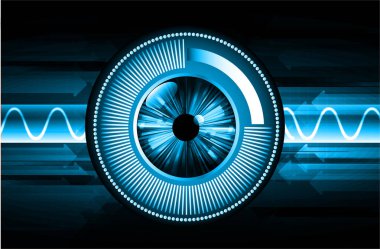 göz siber devre gelecekteki teknoloji konsepti