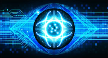 göz siber devre gelecekteki teknoloji konsepti