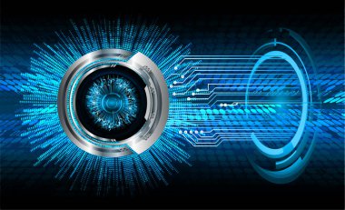 göz siber devre gelecekteki teknoloji konsepti