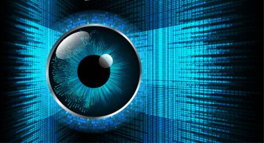 göz siber devre gelecekteki teknoloji konsepti