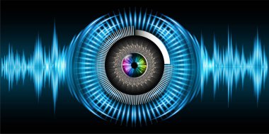 göz siber devre gelecekteki teknoloji konsepti