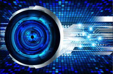 göz siber devre gelecekteki teknoloji konsepti