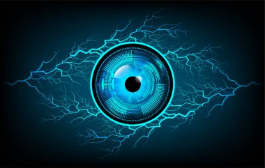 göz siber devre gelecekteki teknoloji konsepti