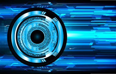 göz siber devre gelecekteki teknoloji konsepti