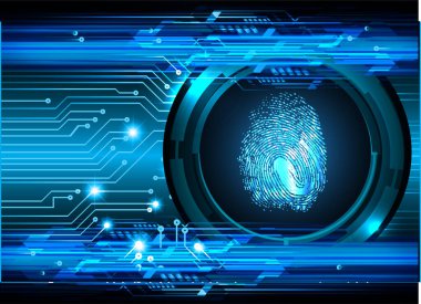 Parmak izi arkaplanının vektör çizimi