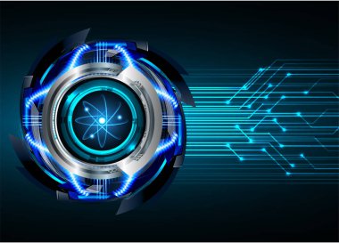 göz siber devre gelecekteki teknoloji konsepti