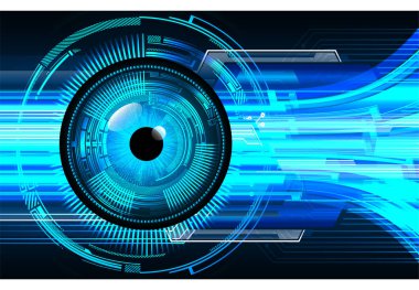 göz siber devre gelecekteki teknoloji konsepti