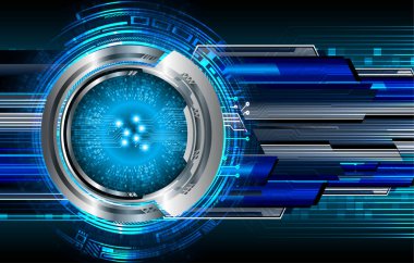 göz siber devre gelecekteki teknoloji konsepti