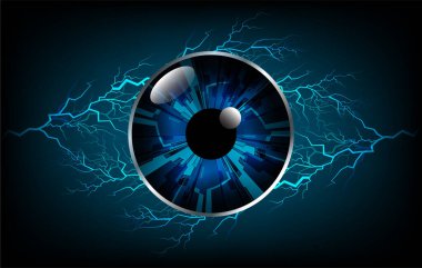 göz siber devre gelecekteki teknoloji konsepti