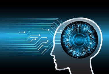 Devre kartlı insan kafası