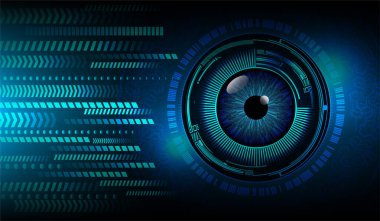 göz siber devre gelecekteki teknoloji konsepti