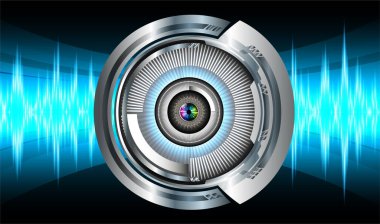 göz siber devre gelecekteki teknoloji konsepti