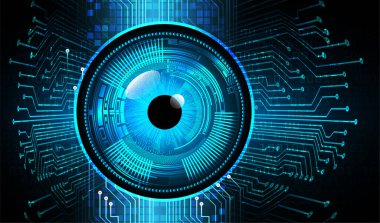 göz siber devre gelecekteki teknoloji konsepti