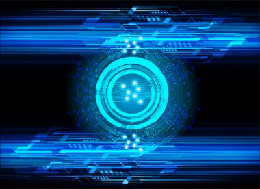 göz siber devre gelecekteki teknoloji konsepti