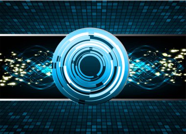 göz siber devre gelecekteki teknoloji konsepti