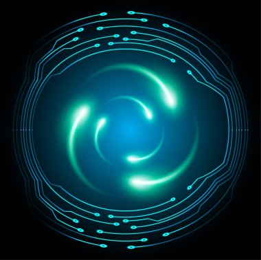 Siber devre gelecekteki teknoloji kavramı