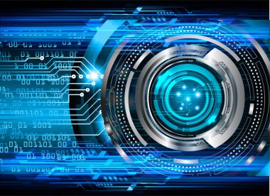 göz siber devre gelecekteki teknoloji konsepti