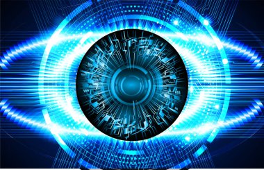 göz siber devre gelecekteki teknoloji konsepti