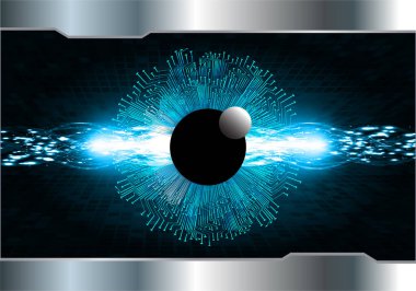 göz siber devre gelecekteki teknoloji konsepti