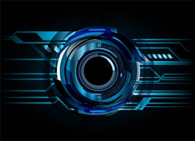 göz siber devre gelecekteki teknoloji konsepti