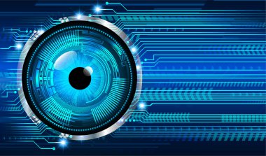 göz siber devre gelecekteki teknoloji konsepti