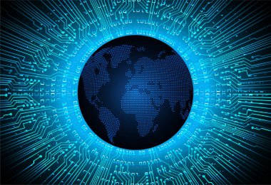 Siber devre gelecekteki teknoloji kavramı