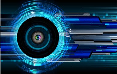 göz siber devre gelecekteki teknoloji konsepti