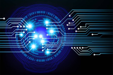 göz siber devre gelecekteki teknoloji konsepti