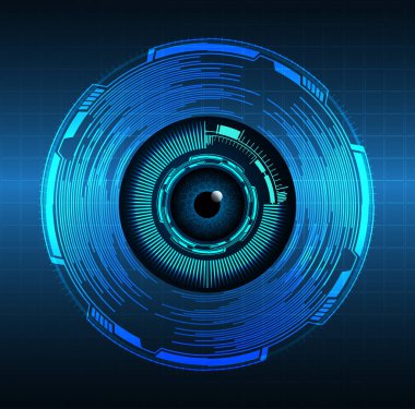 göz siber devre gelecekteki teknoloji konsepti