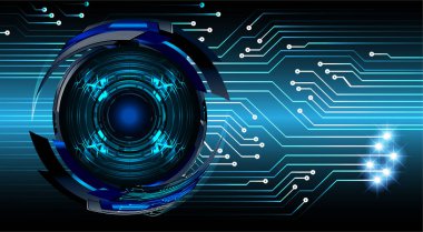 göz siber devre gelecekteki teknoloji konsepti