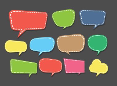 Web sitesi, bilgisayar grafiği, teknoloji ve internet için renkli modern metin kutusu şablonu, afiş