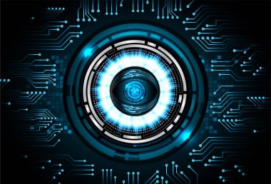 göz siber devre gelecekteki teknoloji konsepti