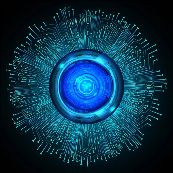 göz siber devre gelecekteki teknoloji konsepti