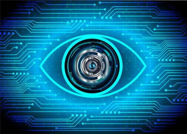 göz siber devre gelecekteki teknoloji konsepti